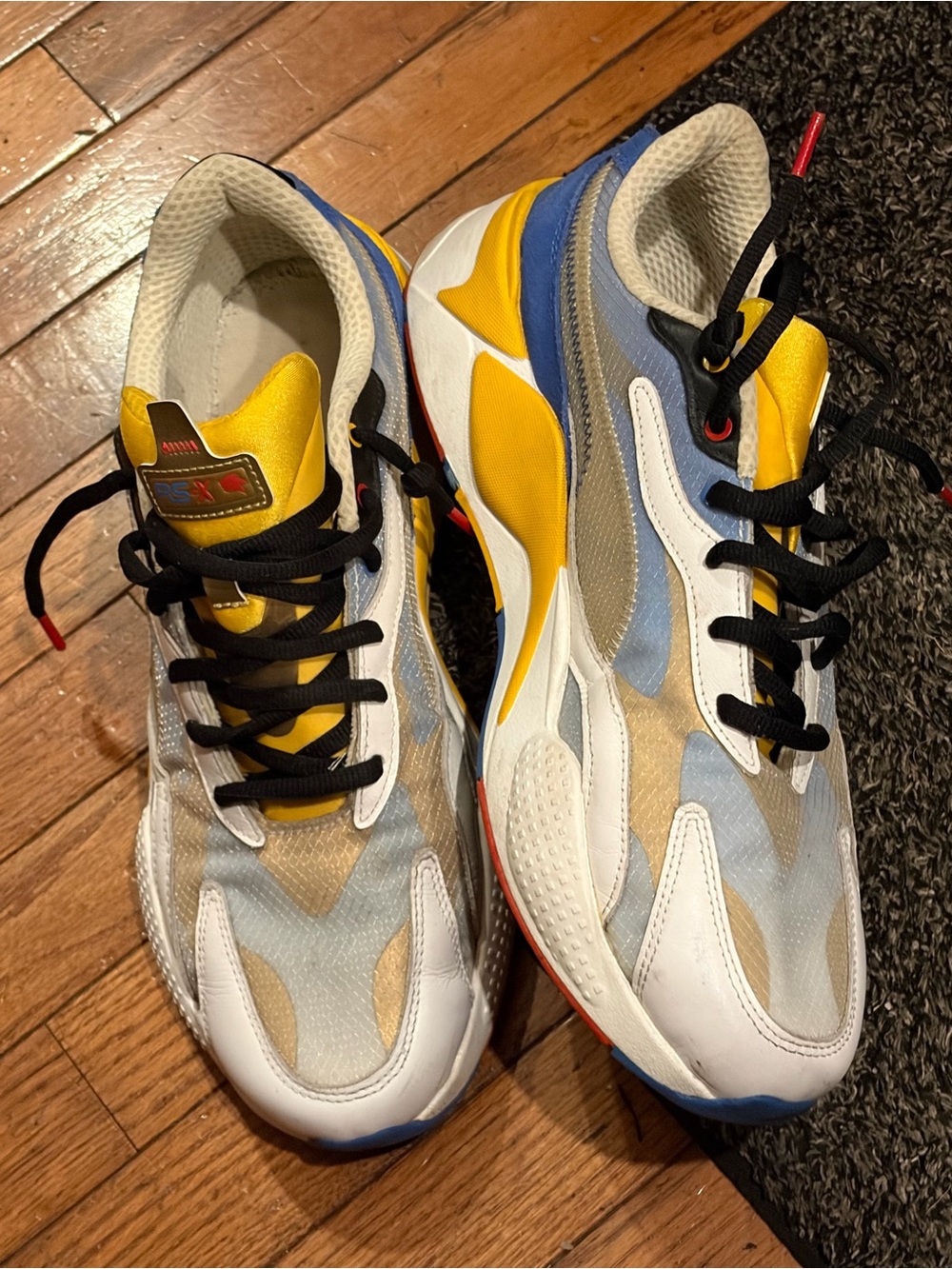 Puma RS-X3 x Sonic the Hedgehog Men's Size 14 White Blue Yellow 373427-01 SEGA